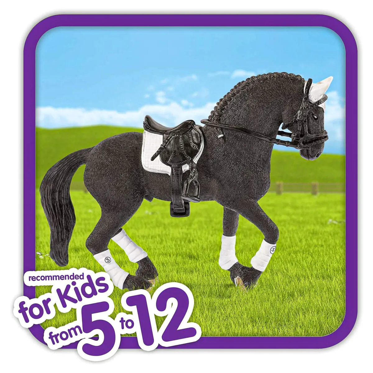 Schleich Horse Club Frisian Stallion Riding Tournament Figure