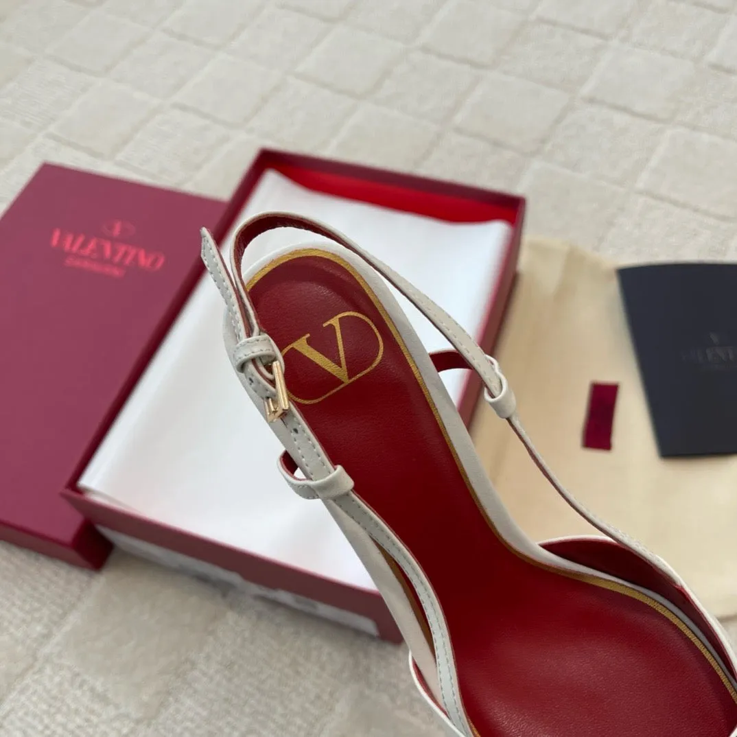 SE1292 Vlogo Glow Laminated Nappa Slingback Pump / 10mm/40mm/80mm