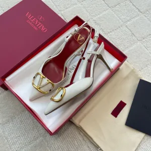 SE1292 Vlogo Glow Laminated Nappa Slingback Pump / 10mm/40mm/80mm