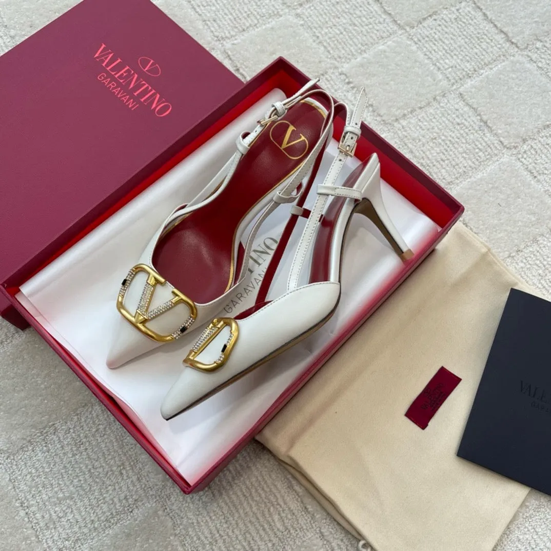 SE1292 Vlogo Glow Laminated Nappa Slingback Pump / 10mm/40mm/80mm