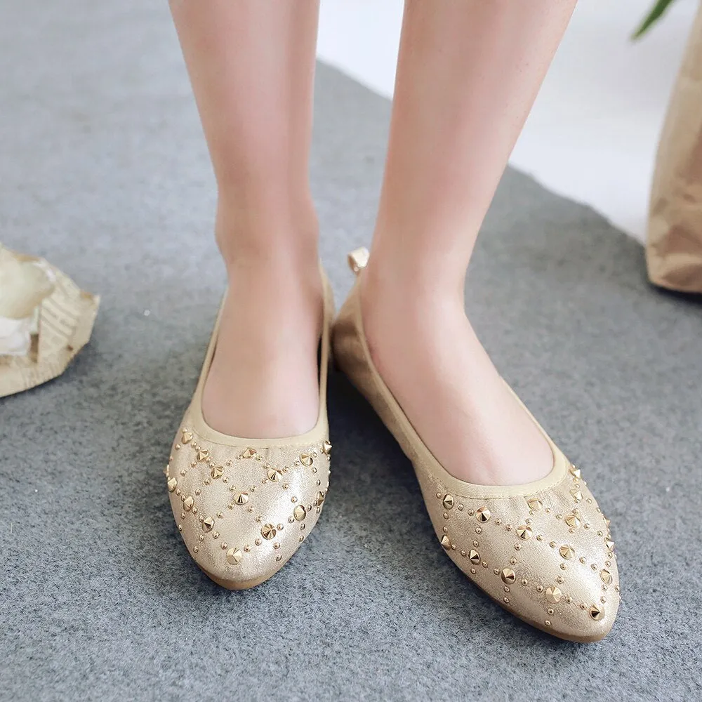Spring Summer Pointed Toe Casual Slip-On