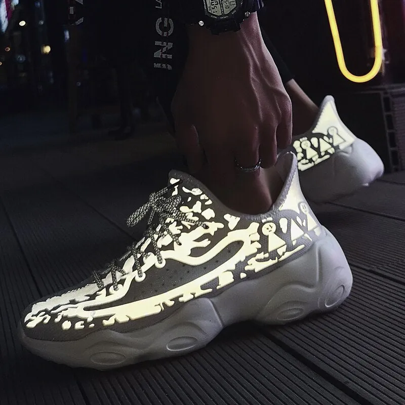 summer new fashion shoes fluorescent couple casual shoes lazy joker Korean sports shoes men and women running shoes