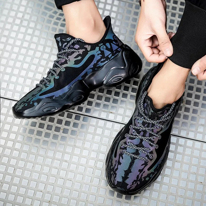summer new fashion shoes fluorescent couple casual shoes lazy joker Korean sports shoes men and women running shoes