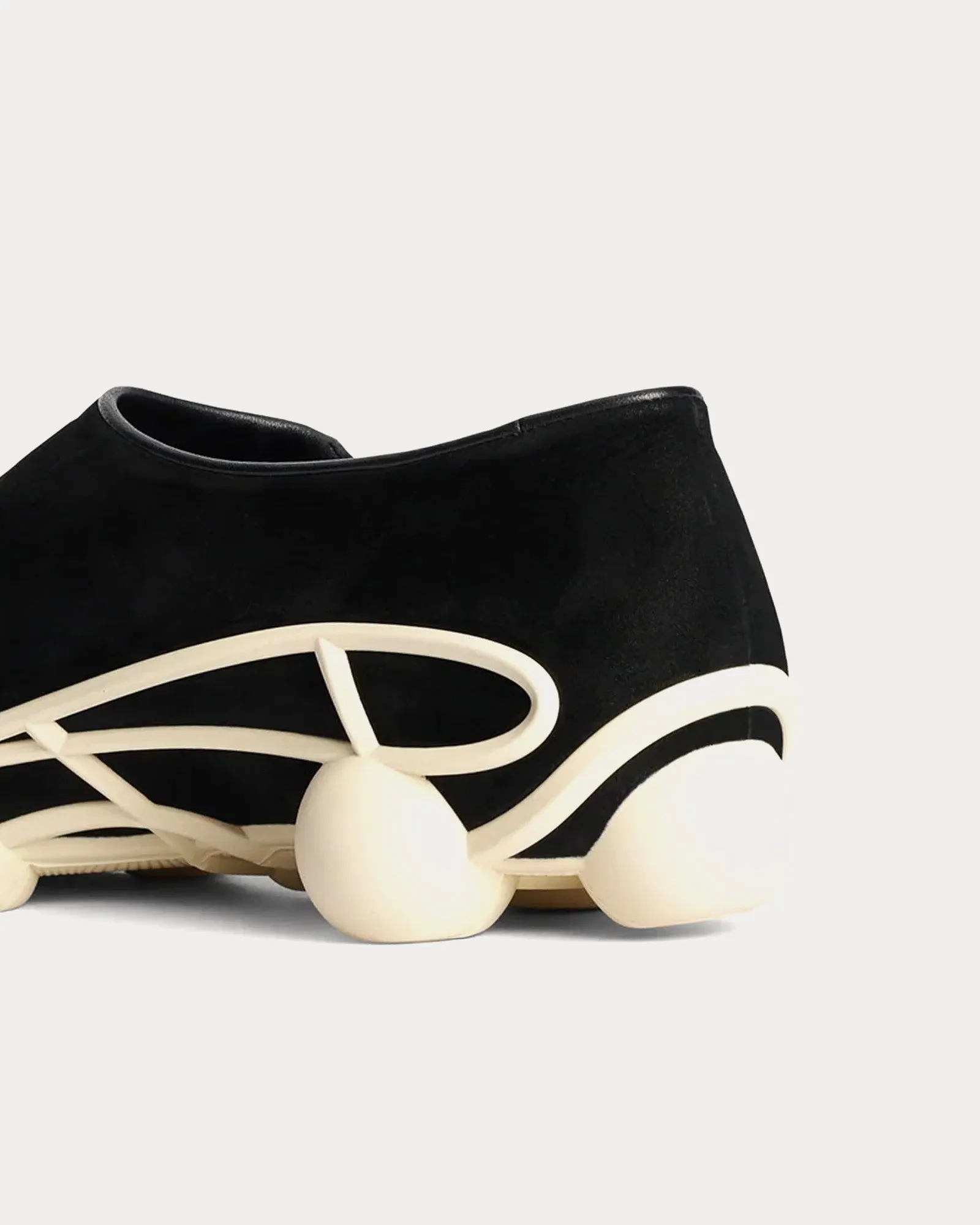 Tereshkova Zipup Black Slip On Sneakers