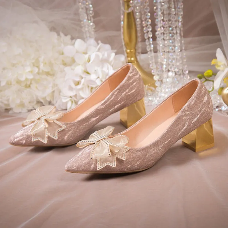 Thick Heel Wedding Sandals