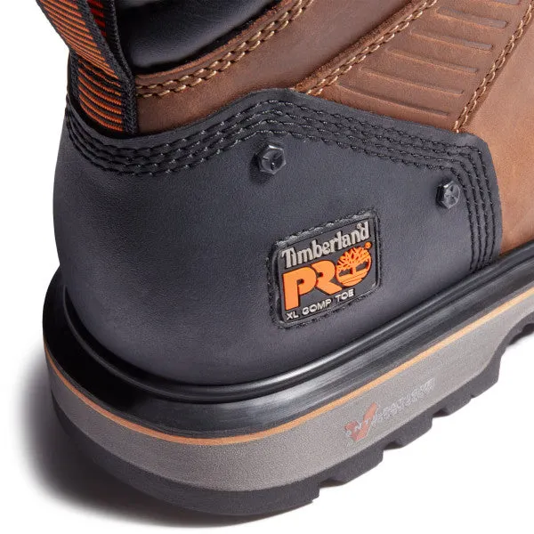 Timberland Pro Men's Ballast 6" Comp Toe Work Boot- Brown- TB0A29HT214
