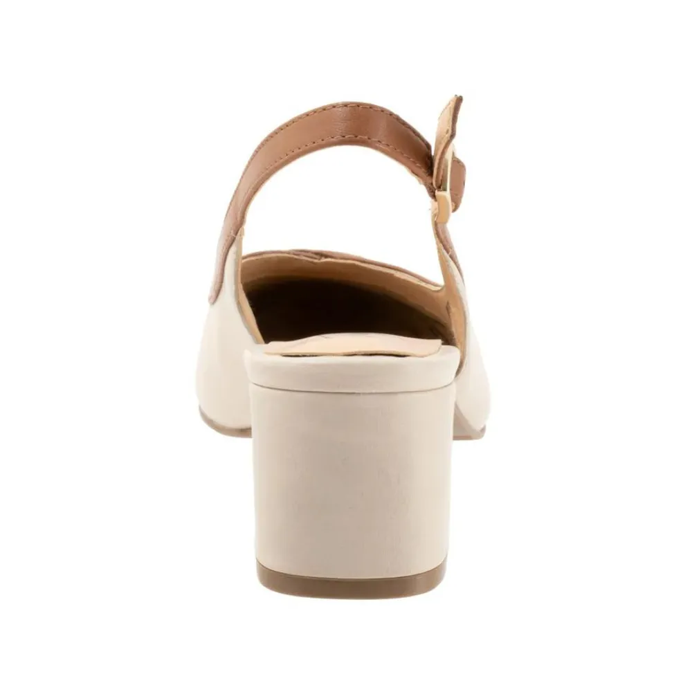Trotters Dalani Ivory/Tan Leather Pump (Women's)