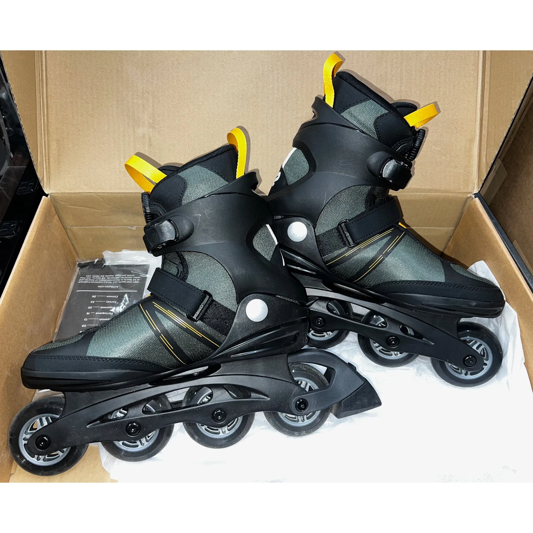 Used K2 F.I.T. 80 Boa Gray Mens Inline Skates - Lightly Used - Various Sizes