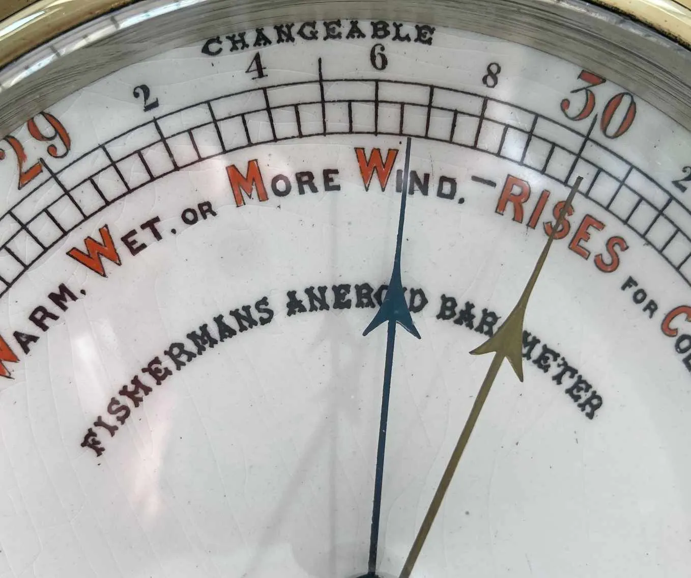 Victorian RNLI Fishermans Aneroid Barometer by Dollond London