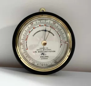 Victorian RNLI Fishermans Aneroid Barometer by Dollond London