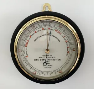 Victorian RNLI Fishermans Aneroid Barometer by Dollond of London