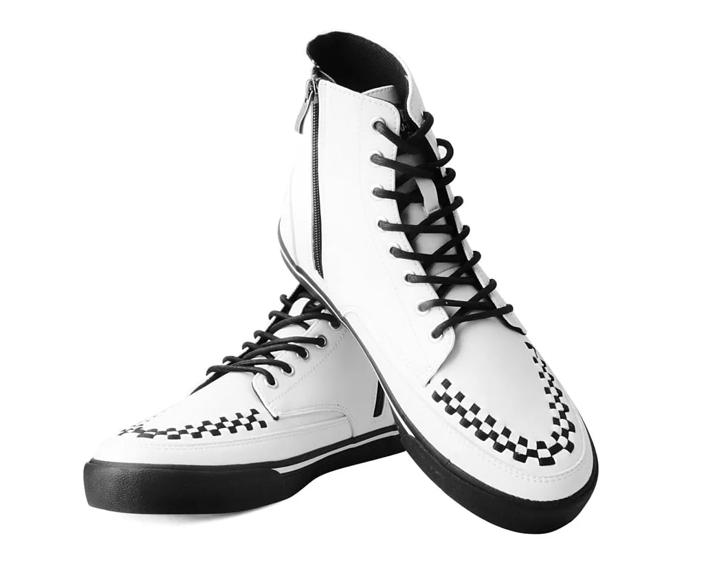 White TUKskin™ 8-Eye Sneaker Boot
