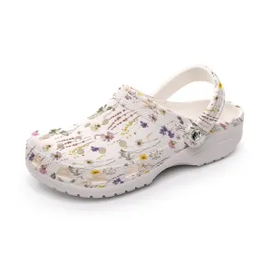 Wildflowers White Rubber Shoes up to size 12