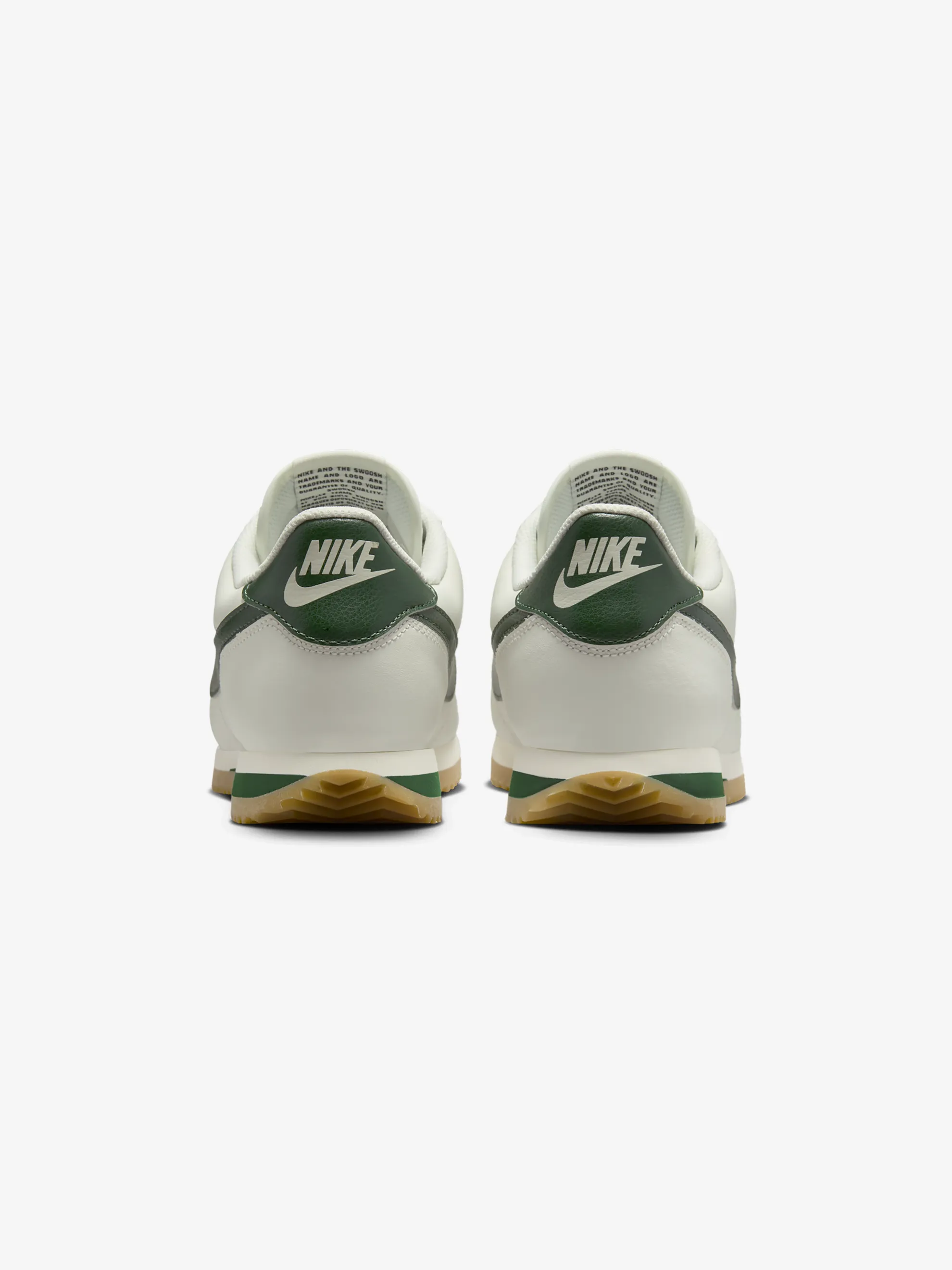 Women's Nike Cortez Leather (SAIL/FIR-GUM YELLOW-BLACK)