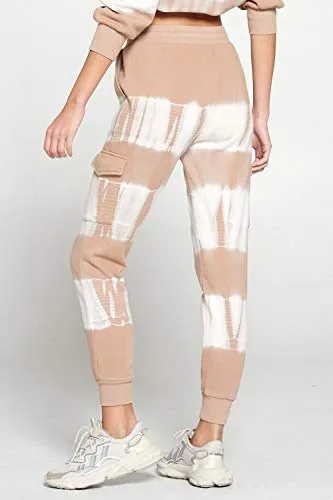Women's Tie Dye Jogger Sweatpants Active Running Drawstring Sweat Pant