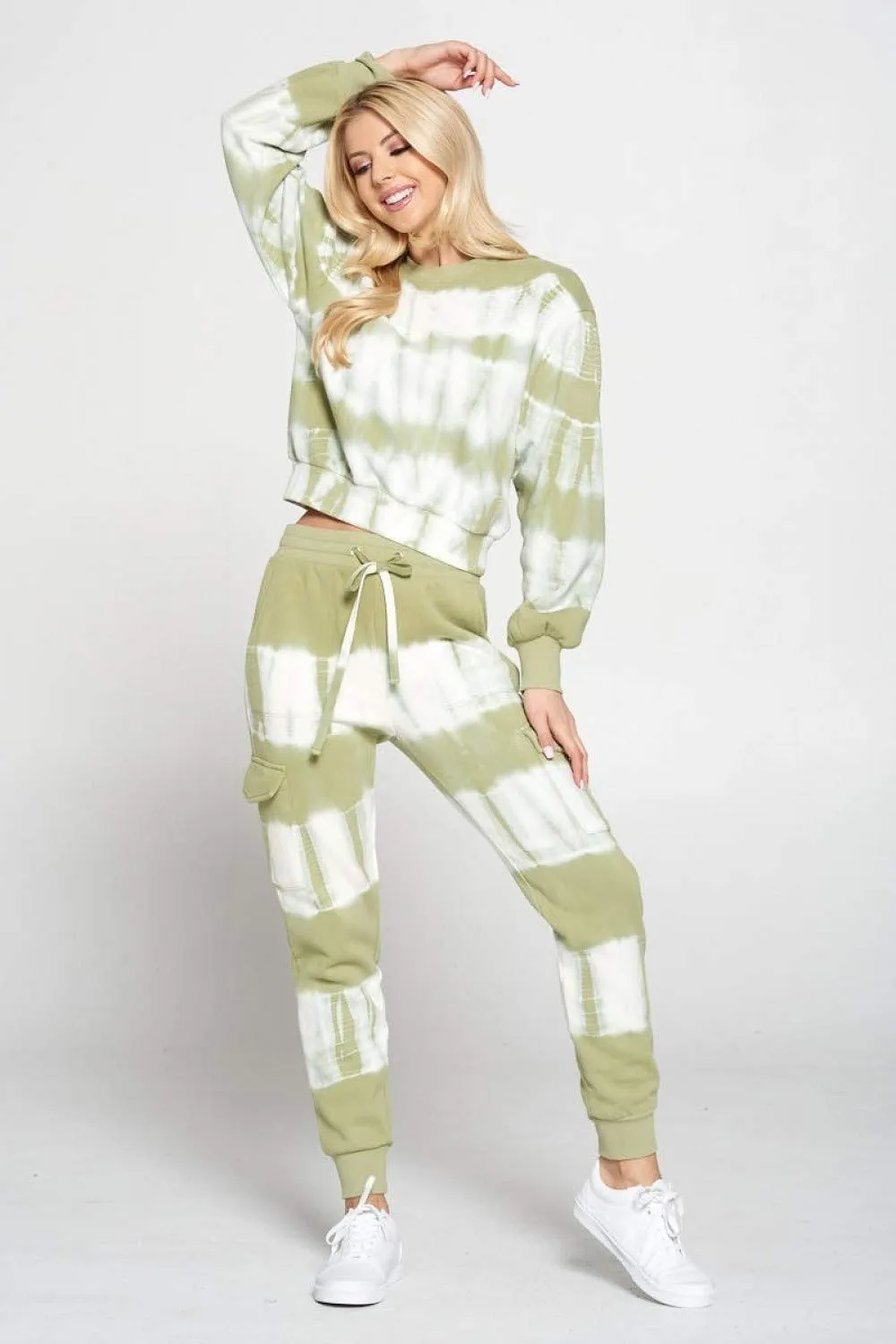 Women's Tie Dye Jogger Sweatpants Active Running Drawstring Sweat Pant